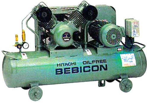 Hitachi Bebicon Air Compressor 3HP, 8Bar, 139kg 2.2OP-9.5G5A - Click Image to Close